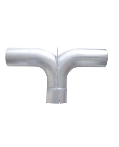 (BULK) ALUMINIZED UNIVERSAL 5" Y PIPE WITH DIVIDER - 25" WIDTH X 14" LENGTH (BULK) ALUMINIZED UNIVERSAL 5" Y PIPE WITH DIVIDER - 25" WIDTH X 14" LENGTH