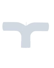 (BULK) CHROME UNIVERSAL 5" Y PIPE WITH DIVIDER - 25" WIDTH X 14" LENGTH (BULK) CHROME UNIVERSAL 5" Y PIPE WITH DIVIDER - 25" WIDTH X 14" LENGTH