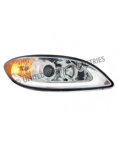 UP31180 - Chrome Projection Headlight With LED Light Bar For 2006-2017 International Prostar - Passenger UP31180 - Chrome Projection Headlight With LED Light Bar For 2006-2017 International Prostar - Passenger