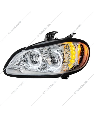 UP35729 - Chrome LED Headlight Assembly For 2002+ Freightliner M2- Driver UP35729 - Chrome LED Headlight Assembly For 2002+ Freightliner M2- Driver