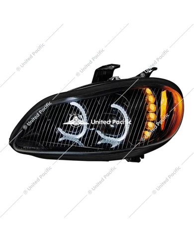 UP35731 - Black LED Headlight Assembly For 2002+ Freightliner M2- Driver UP35731 - Black LED Headlight Assembly For 2002+ Freightliner M2- Driver