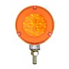 UP37083-54 LED Single Stud Double Face GloLight (Turn Signal) - Amber & Red LED/Amber & Red Lens