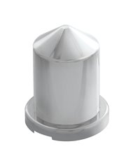 CR. PLASTIC 13/16" X 1-9/16"H POINTED ROUND NUT COVER CR. PLASTIC 13/16" X 1-9/16"H POINTED ROUND NUT COVER