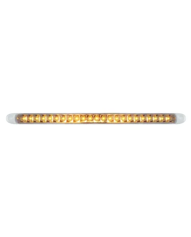 UP37091-23 SMD LED 17-1/4" Reflector Turn Signal Light Bar Only - Amber LED/Clear Lens