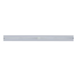 UP37107-Chrome Top Mud Flap Plate With Two 14 LED 24" Light Bars - Red LED/Chrome Lens (Each)