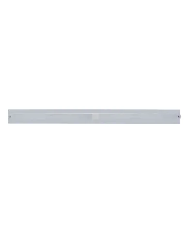UP37107-Chrome Top Mud Flap Plate With Two 14 LED 24" Light Bars - Red LED/Chrome Lens (Each)