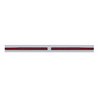 UP37108-Chrome Top Mud Flap Plate With Two 19 LED 24" Reflector Light Bars - Red LED/Red Lens (Each)