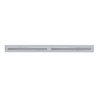 UP37109-Chrome Top Mud Flap Plate With Two 19 LED 24" Reflector Light Bars - Red LED/Clear Lens (Each)
