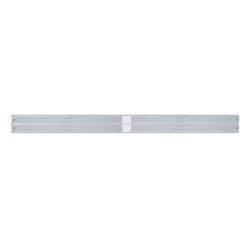 UP37112-Chrome Top Mud Flap Plate With Four 14 LED 24" Light Bars - Red LED/Chrome Lens (Each)