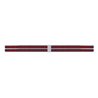 UP37113-Chrome Top Mud Flap Plate With Four 19 LED 24" Reflector Light Bars - Red LED/Red Lens (Each)