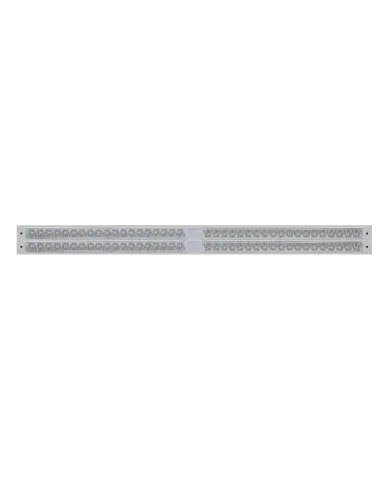 UP37114-Chrome Top Mud Flap Plate With Four 19 LED 24" Reflector Light Bars - Red LED/Clear Lens (Each)