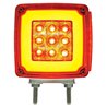 UP37124-GloLight 53 LED Double Stud Double Face Turn Signal With Side Marker-Driver-Amber & Red LED/Amber & Red Lens