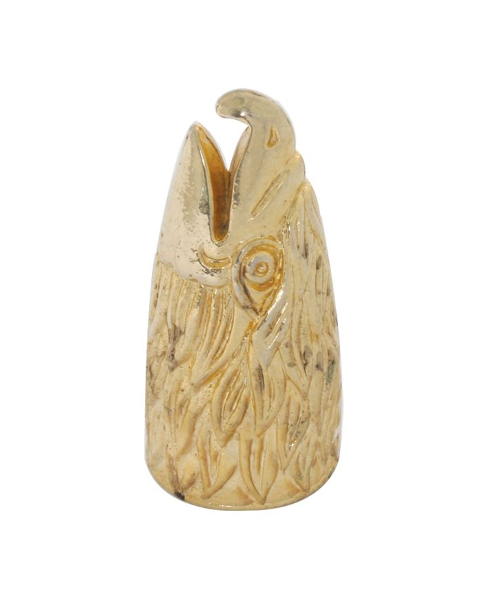 GOLD PLATED DIE CAST EAGLE HEAD TIRE VALVE STEM COVER