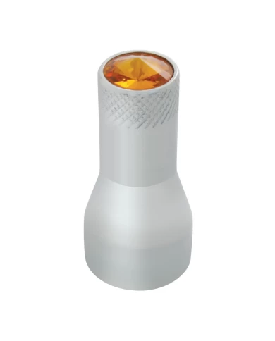 CR. ALUM. VALVE STEM COVER W/ AM CRYSTAL FOR RUBBER STEMS CR. ALUM. VALVE STEM COVER W/ AM CRYSTAL FOR RUBBER STEMS