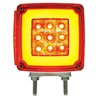 UP37125-53 LED Double Stud Double Face GloLight With Side Marker (Turn Signal) Passenger - Amber & Red LED/Amber & Red