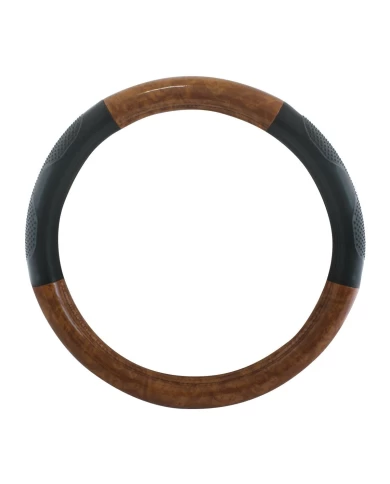 20" DELUXE STEERING WHEEL CVR BLK W/ DARK WOOD & HAND GRIPS 20" DELUXE STEERING WHEEL CVR BLK W/ DARK WOOD & HAND GRIPS