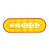 UP37129-22 LED 6" Oval GloLight (Turn Signal) - Amber LED/Amber Lens
