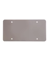 SMOKE COLOR PLASTIC LICENSE PLATE PROTECTOR, FLAT