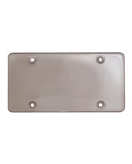 SMOKE COLOR PLASTIC LICENSE PLATE PROTECTOR, BUBBLE