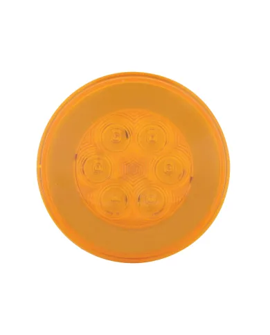 UP37133-21 LED 4" GloLight (Turn Signal) - Amber LED/Amber Lens