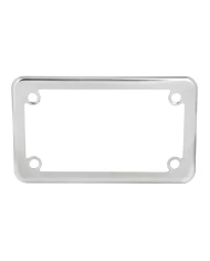 S.S. MOTORCYCLE LICENSE PLATE FRAME, PLAIN, 4 HOLES, S.S.304 S.S. MOTORCYCLE LICENSE PLATE FRAME, PLAIN, 4 HOLES, S.S.304