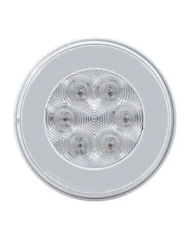 UP37135-21 LED 4" GloLight (Turn Signal) - Amber LED/Clear Lens