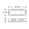 UP37138-18 High Power LED Mini Warning Bar - Magnet Mount