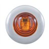 UP37142-2 LED 3/4" Mini Light With Bezel (Clearance/Marker) - Amber LED/Amber Lens
