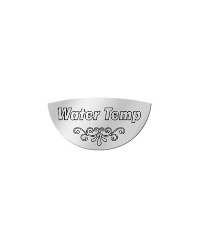 SS WATER TEMP. EMBLEM FOR PETERBILT 370's & 359 SS WATER TEMP. EMBLEM FOR PETERBILT 370's & 359