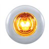 UP37142-2 LED 3/4" Mini Light With Bezel (Clearance/Marker) - Amber LED/Amber Lens