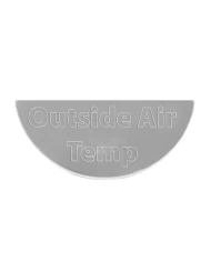 SS GAUGE EMBLEM - OUTSIDE AIR TEMPERATURE FOR KENWORTH SS GAUGE EMBLEM - OUTSIDE AIR TEMPERATURE FOR KENWORTH