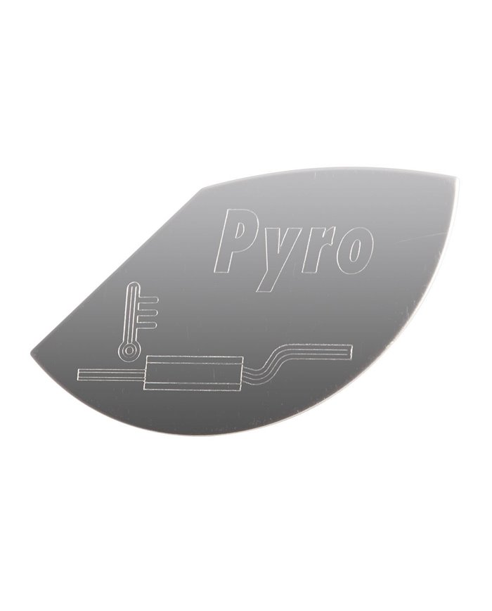 SS PYROMETER PLATE FOR KENWORTH, FITS ISSPRO