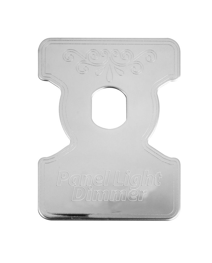 SS PANEL LIGHT/DIMMER PLATE FOR KENWORTH