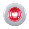 UP37143-2 LED 3/4" Mini Light With Bezel (Clearance/Marker) - Red LED/Red Lens