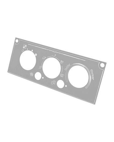 S.S. A/C & HEATER CONTROL PLATE FOR KW 2002 UP S.S. A/C & HEATER CONTROL PLATE FOR KW 2002 UP