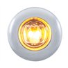 UP37144-2 LED 3/4" Mini Light With Bezel (Clearance/Marker) - Amber LED/Clear Lens