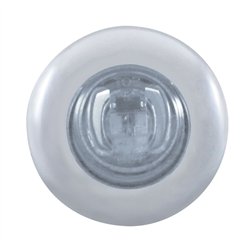 UP37145-2 LED 3/4" Mini Light With Bezel (Clearance/Marker) - Red LED/Clear Lens