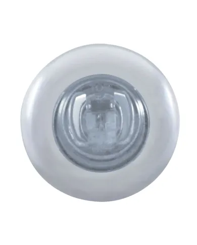 UP37145-2 LED 3/4" Mini Light With Bezel (Clearance/Marker) - Red LED/Clear Lens