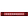 UP37167-10 LED Conspicuity Reflector Plate Light With Red Reflector - Red LED/Clear Lens (Each)