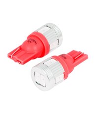 194/168 RED 6LED W/HEATSINK TOWER STYLE LIGHT BULBS, 12V