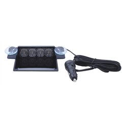 UP37184B-4 High Power LED Dash Warning Light - Red LED (Bulk)