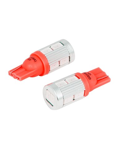 194/168 RED 10LED HEATSINK TOWER STYLE LIGHT BULBS, 12V 194/168 RED 10LED HEATSINK TOWER STYLE LIGHT BULBS, 12V