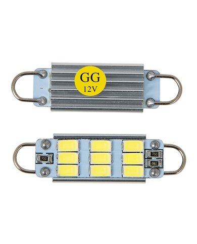 561 AMBER 9 LED INTERIOR DOME LIGHT BULBS W/ HEAT SINK, 12V 561 AMBER 9 LED INTERIOR DOME LIGHT BULBS W/ HEAT SINK, 12V