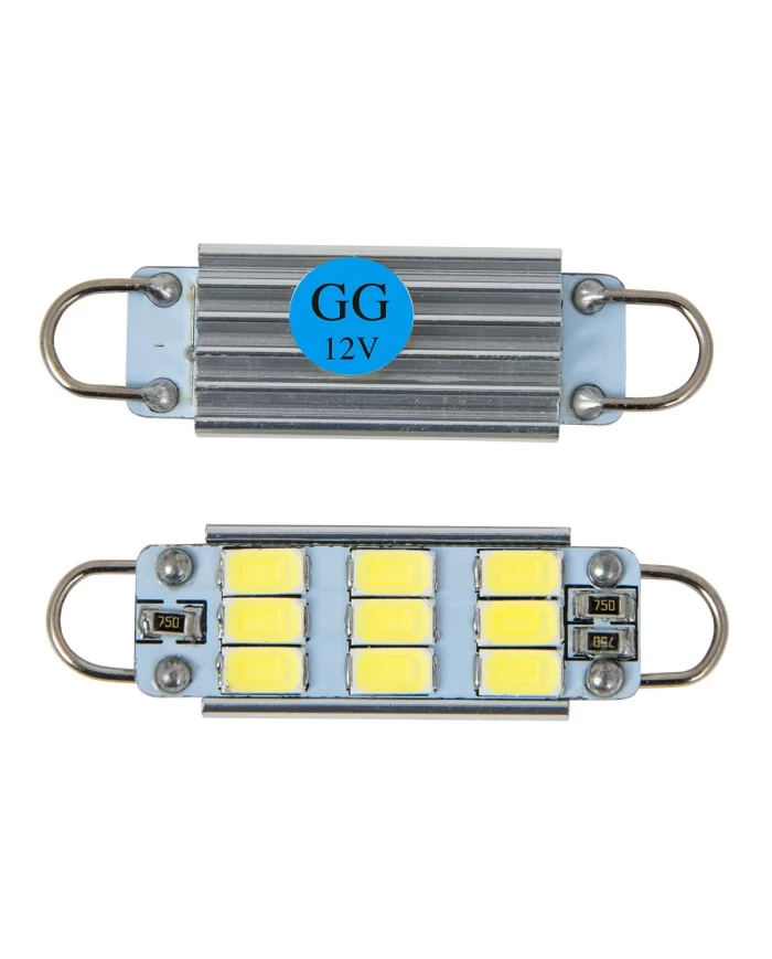 561 BLUE 9 LED INTERIOR DOME LIGHT BULBS W/ HEAT SINK, 12V 561 BLUE 9 LED INTERIOR DOME LIGHT BULBS W/ HEAT SINK, 12V