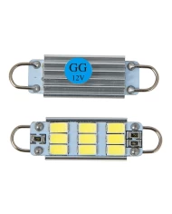 561 BLUE 9 LED INTERIOR DOME LIGHT BULBS W/ HEAT SINK, 12V 561 BLUE 9 LED INTERIOR DOME LIGHT BULBS W/ HEAT SINK, 12V