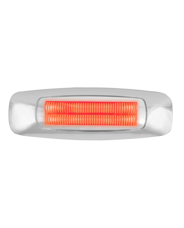 5" RECT. PRIME RED/CLEAR 4 LED DUAL FUNCTION LIGHT