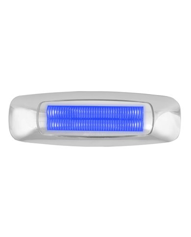 5" RECT. PRIME BLUE/CLEAR 4 LED DUAL FUNCTION INT. LIGHT 5" RECT. PRIME BLUE/CLEAR 4 LED DUAL FUNCTION INT. LIGHT