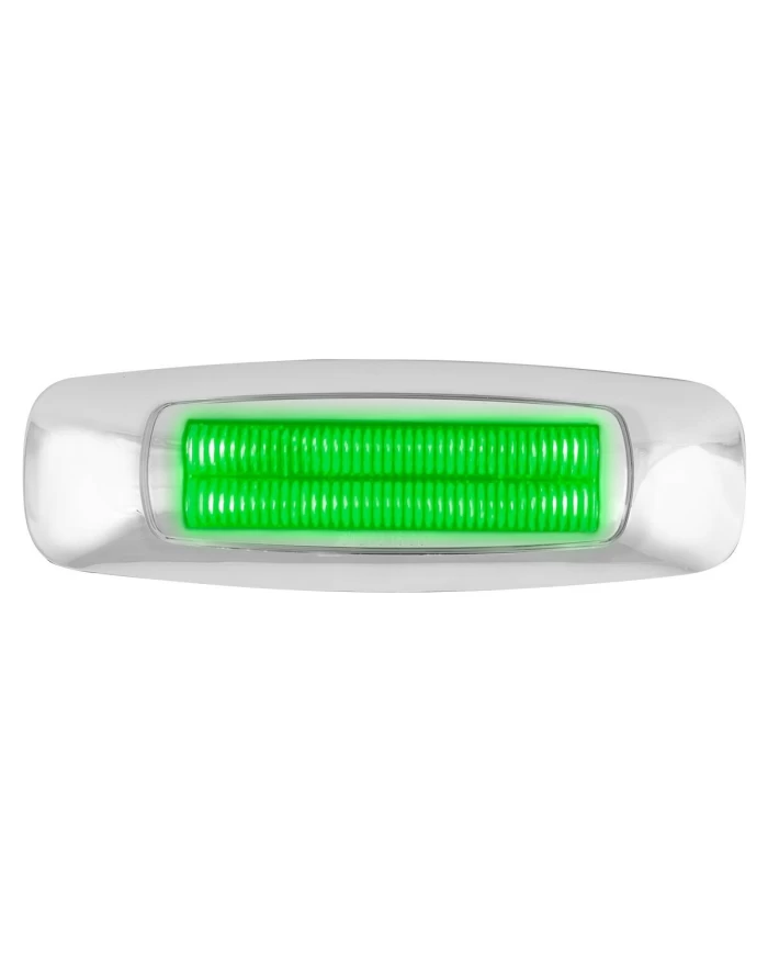 5" RECT. PRIME GREEN/CLEAR 4 LED DUAL FUNCTION INT. LIGHT 5" RECT. PRIME GREEN/CLEAR 4 LED DUAL FUNCTION INT. LIGHT