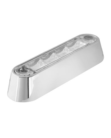 3-1/2" WHITE/CLEAR 4 LED LIGHT BAR W/CR. PLASTIC BASE MOUNT 3-1/2" WHITE/CLEAR 4 LED LIGHT BAR W/CR. PLASTIC BASE MOUNT