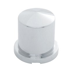 UP10091-1-1/8" X 1-7/8" Chrome Plastic Pointed Nut Cover - Push-On